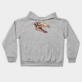 Stegosaurus skull Pixel Kids Hoodie